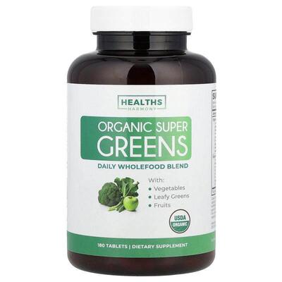 Healths Harmony,有机 Super Greens，180 片