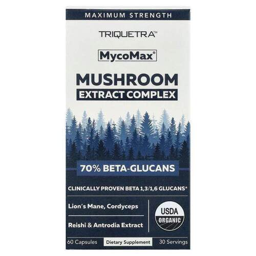 Triquetra Health,Mushroom Extract Complex, Maximum Strength,