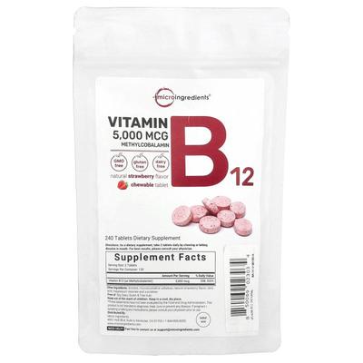 Micro Ingredients,Vitamin B12 Methylcobalamin, Strawberry, 5