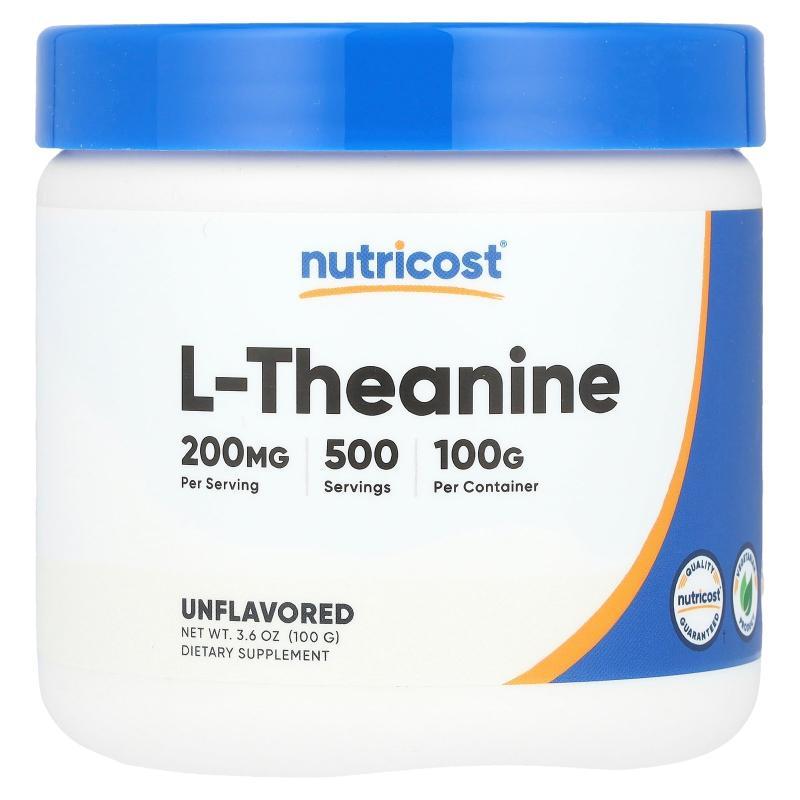 Nutricost,L-Theanine, Unflavored, 3.6 oz (100 g)