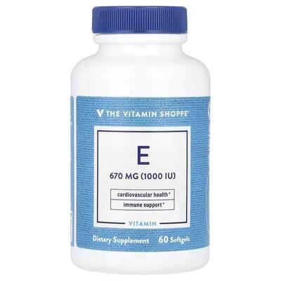 The Vitamin Shoppe维生素E软胶囊1000iu心血管健康
