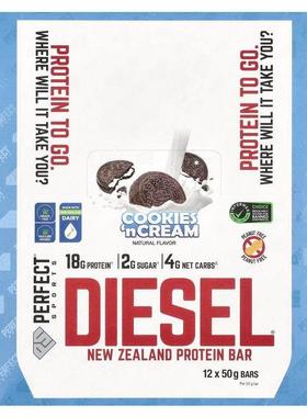 PERFECT Sports,Diesel, New Zealand Protein Bar, Cookies'n Cr