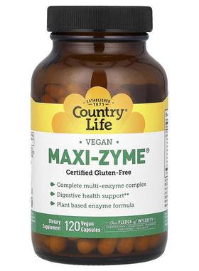 乡村生活,Maxi-Zyme，120 粒全素胶囊