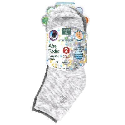 Earth Therapeutics,Aloe Moisture, Aloe Socks, 2 Pairs