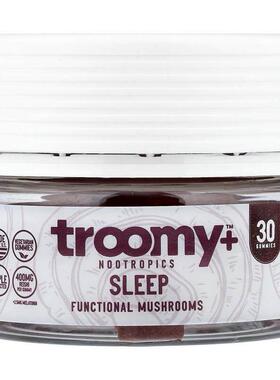 Troomy Nootropics,Sleep, Functional Mushrooms Gummies, Black