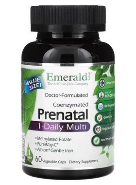 CoEnzymated Prenatal 1-Daily Multi, 60 Vegetable Caps