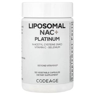 Codeage,Liposomal NAC+ Platinum, 120 Vegetable Capsules胶囊