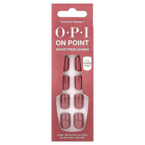 OPI,On Point, Instant Press-On Mani, Short Length, Tickle My