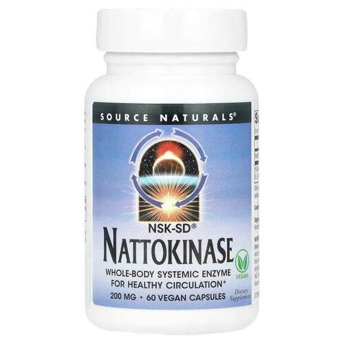 源美,NSK-SD®，激酶，200 毫克，60 粒全素胶囊