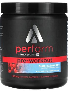 TransformHQ，健身前用，蓝覆盆子，13.3盎司（378克）