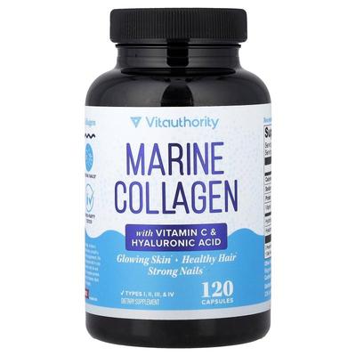 Vitauthority,Marine Collagen with Vitamin C & Hyaluronic Aci