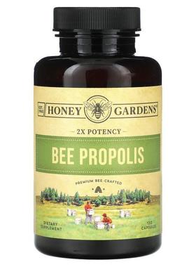 Honey Gardens,Bee Propolis, 2X Potency, 120 Capsules