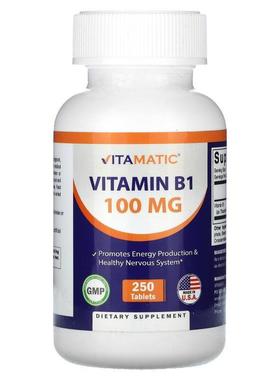 Vitamatic,Vitamin B1, 100 mg, 250 Tablets