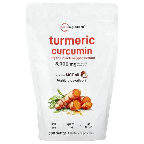 Micro Ingredients,Turmeric Curcumin, 300 Softgels