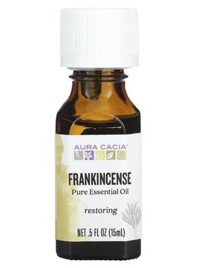 Aura Cacia,全精油，乳香，4 液量盎司（118 毫升）