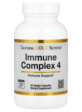 California Gold Nutrition,Immune Complex 4, 60 Veggie Capsul