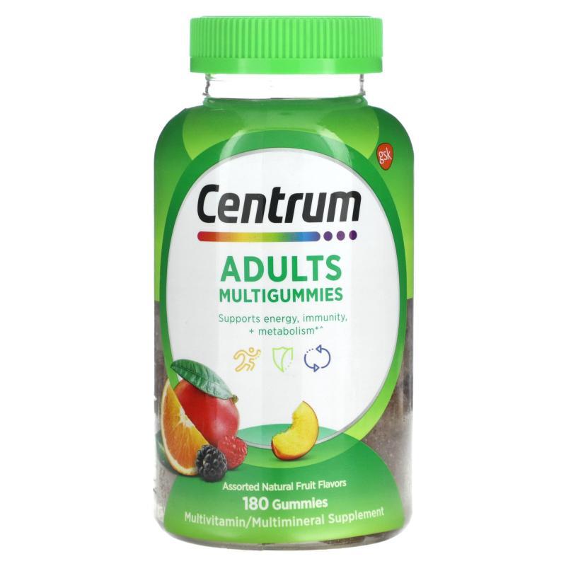 Centrum,成年人专用多维生素软糖，什锦天然水果味，180 粒