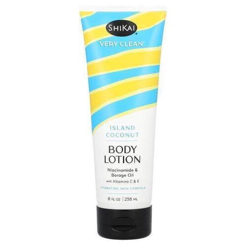 莳开,Very Clean, Body Lotion, Island Coconut, 8 fl oz (238 m
