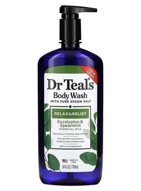 Dr. Teals,含全泻盐、桉树和留兰香的沐浴露，24 液量盎司（710
