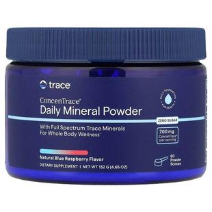 Trace,ConcenTrace® Daily Mineral Powder, Blue Raspberry, 4.6
