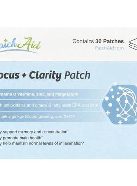 PatchAid,Focus + Clarity 贴片，30 片