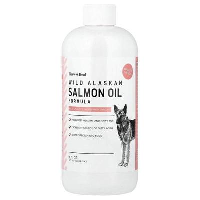Chew + Heal,Wild Alaskan Salmon Oil Formula, For Dogs, 16 fl
