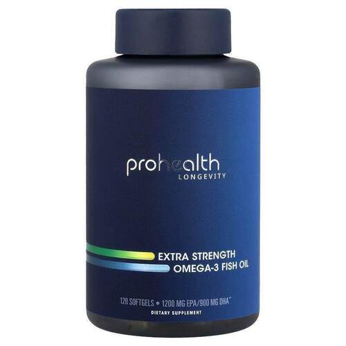 ProHealth Longevity,Omega-3 Fish Oil, Extra Strength, 120 So