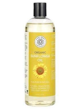 Pure Body Naturals,Organic Sunflower Oil, 16 fl oz (473 ml)