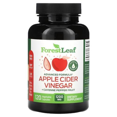 Forest Leaf,Apple Cider Vinegar + Cayenne Pepper Fruit, 600