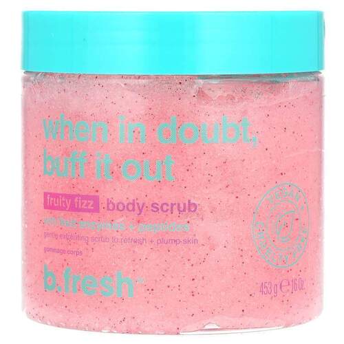 b.fresh,Body Scrub, With Fruit Enzymes + Peptides, Fruity Fi
