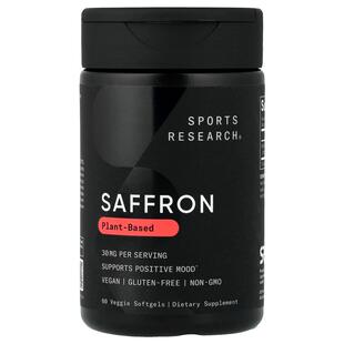 Sports Research,Saffron, 30 mg, 60 Veggie Softgels