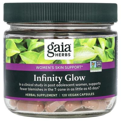 Gaia Herbs,Infinity Glow, Women's Skin Support, 120 Vegan Ca