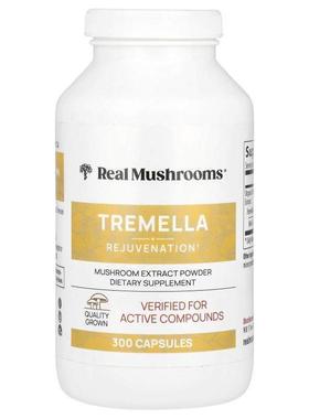 Real Mushrooms,Tremella, Mushroom Extract Powder, 300 Capsul