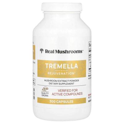 Real Mushrooms,Tremella, Mushroom Extract Powder, 300 Capsul