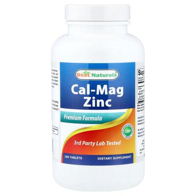 Best Naturals,Cal-Mag Zinc, 180 Tablets