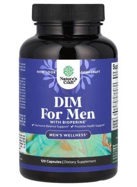 Natures Craft,男性 DIM，含 BioPerine®，120 粒胶囊