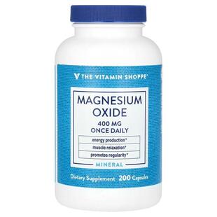The Vitamin Shoppe,Magnesium Oxide, 400 mg, 200 Capsules