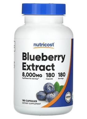 Nutricost,Blueberry Extract, 180 Capsules