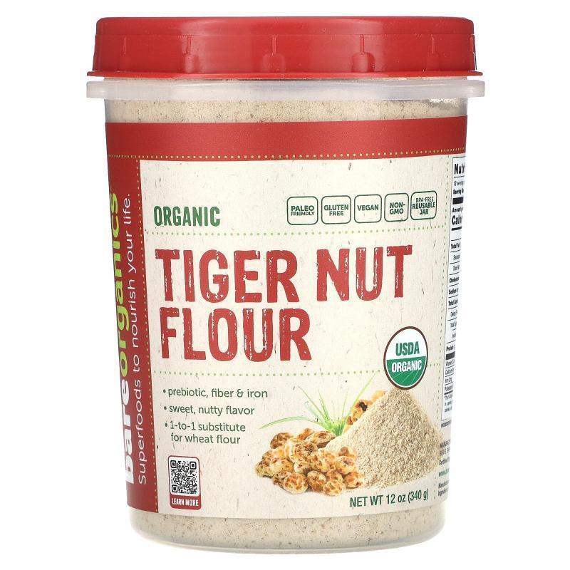 BareOrganics,Organic Tiger Nut Flour, 12 oz (340 g)