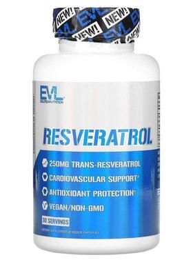 EVLution Nutrition 白藜芦醇素食胶囊