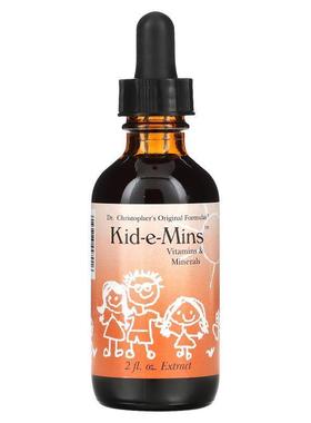 Christopher's Original Formulas,Kid-e-Mins维生素及矿物质滴剂