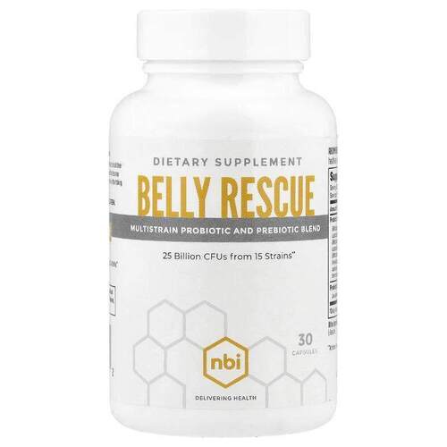 NBI Health,Belly Rescue , 30 Capsules
