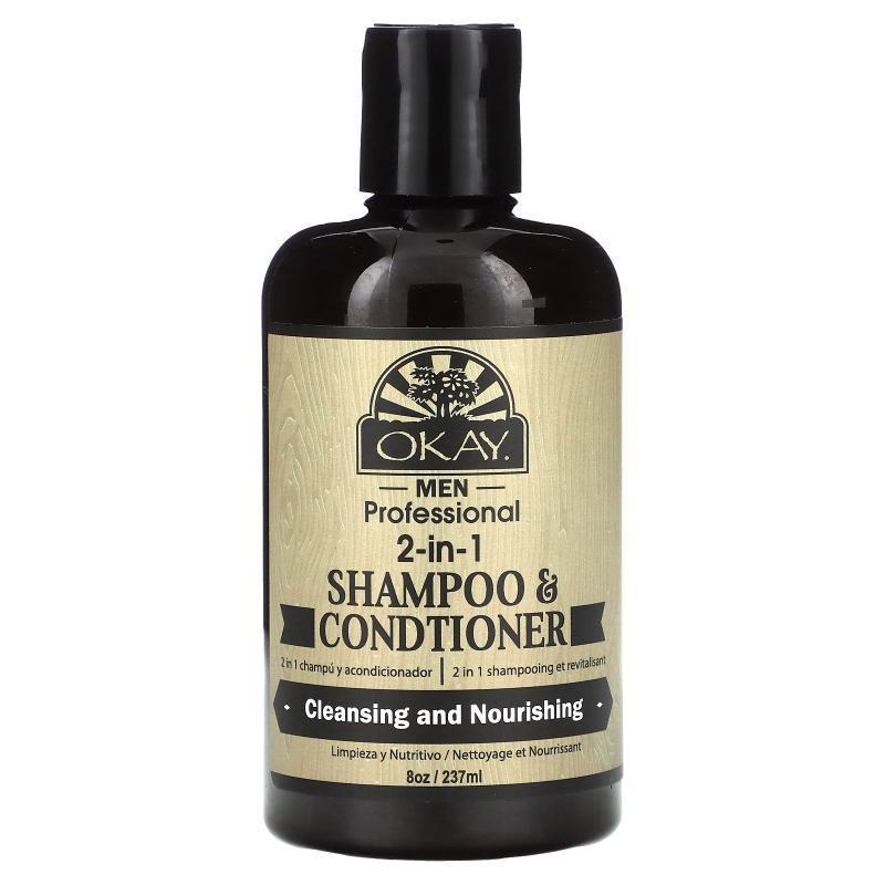 Okay Pure Naturals,Men Professional 2-in-1 Shampoo & Con