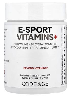 Codeage,E-Sport 维生素+ 素食胶囊，90 粒
