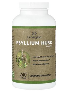 Sunergetic,Psyllium Husk , 240 Capsules (725 mg per Capsule)