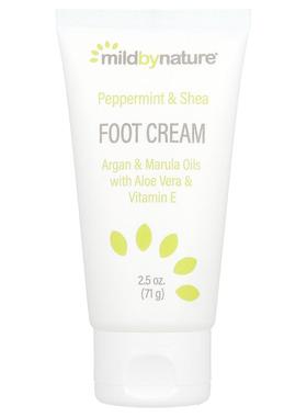 Mild By Nature薄荷乳木果油护足霜含摩洛哥坚果