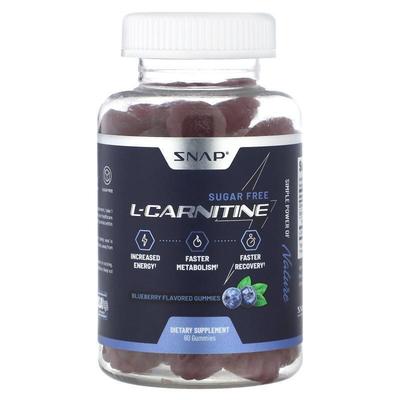 Snap Supplements,L-Carnitine Gummies, Sugar Free, Blueberry,