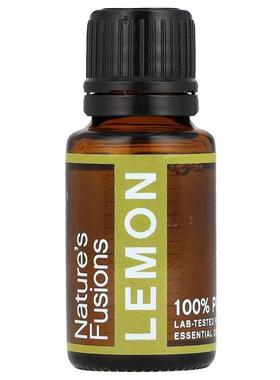 Nature's Fusions,全精油，柠檬，15 毫升