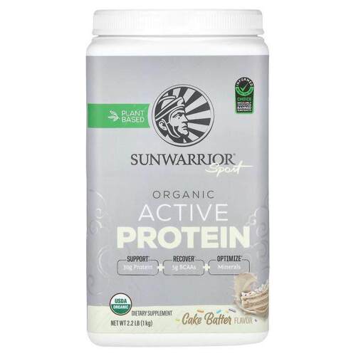 太阳勇士,Sport, Organic Active Protein, Cake Batter, 2.2 lb