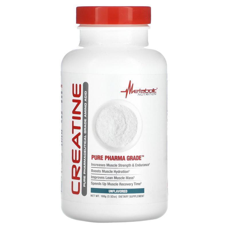 Metabolic Nutrition,Creatine, Unflavored, 3.52 oz (100 g)